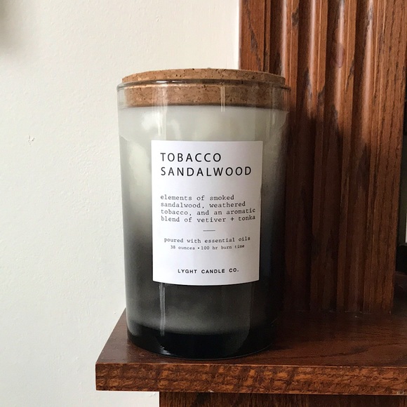 3 Wick 100 hr luxury candle-tobacco sandalwood - Picture 1 of 5